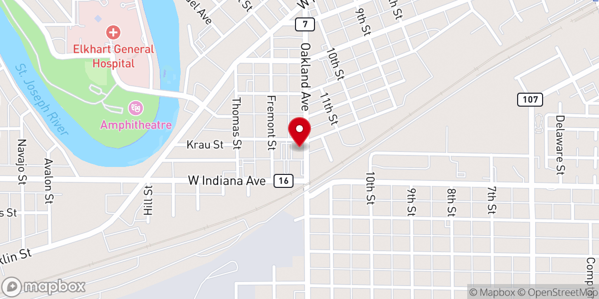 Map showing location of Church Community Services