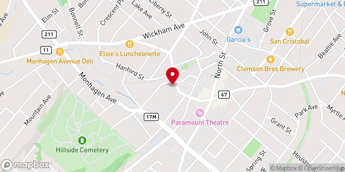Map showing location of Jesus Ministry Works Church