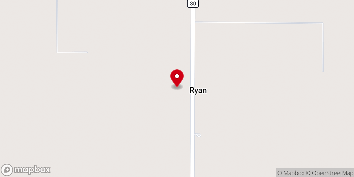 Map showing location of St Patrick Ryan Church