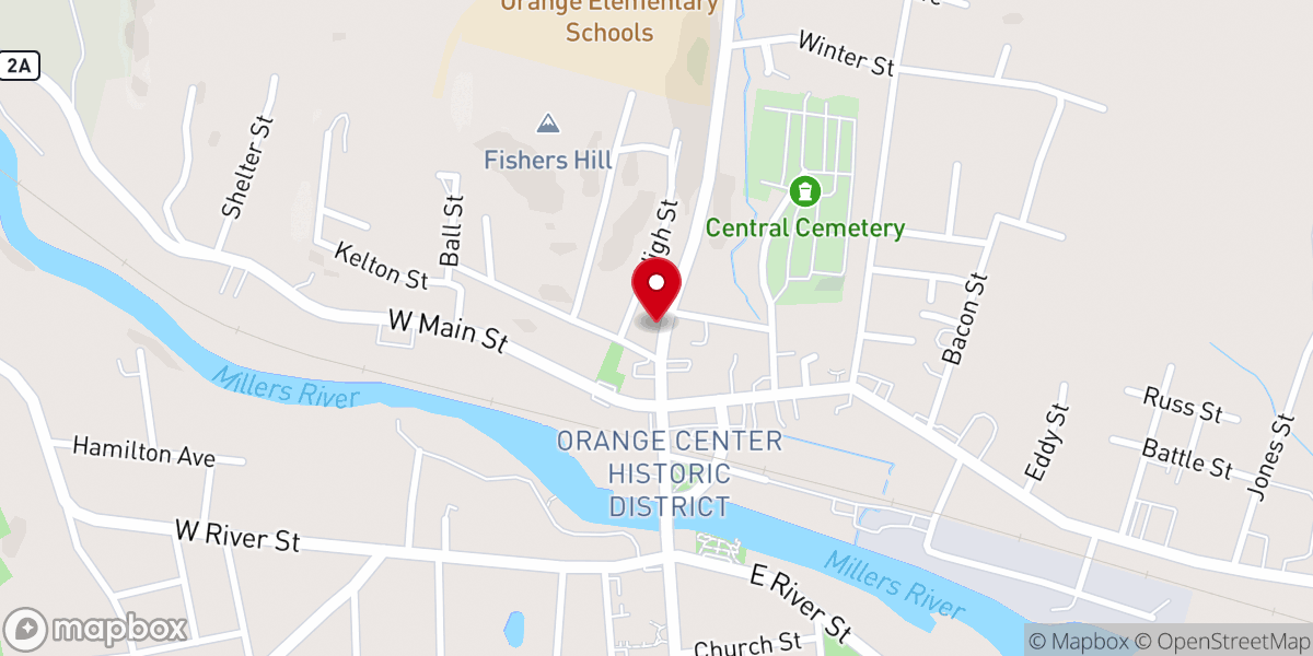 Map showing location of Iglesia de Castle Rock