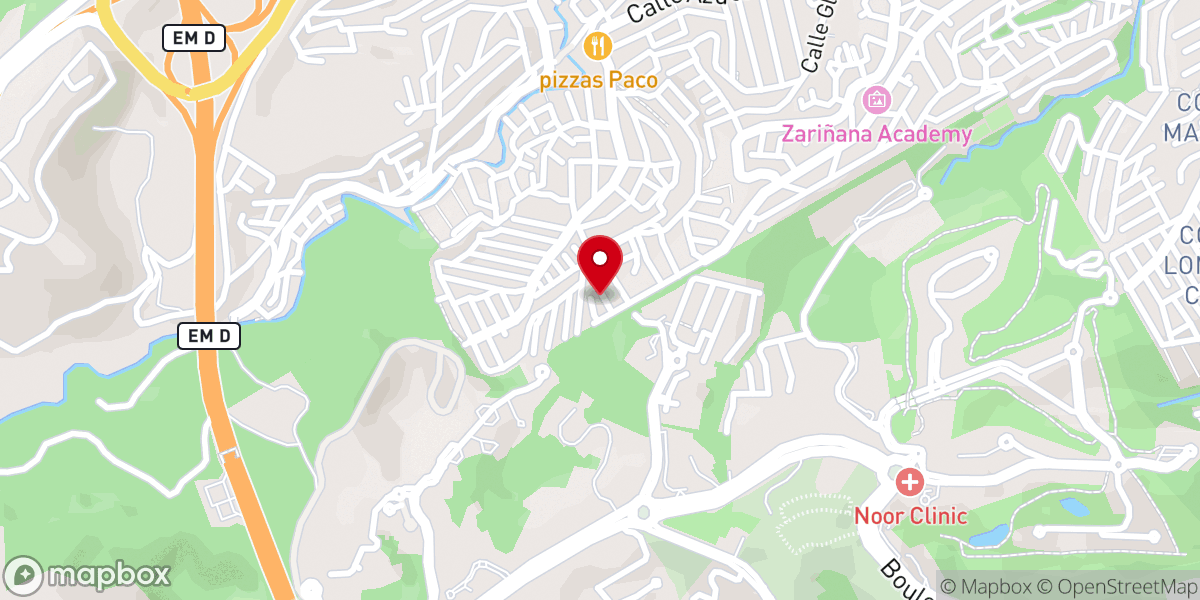 Map showing location of Centro Cristiano Chamapa Minas