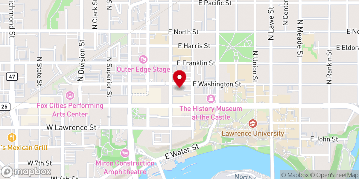 Map showing location of Covenant Church Fox Valley