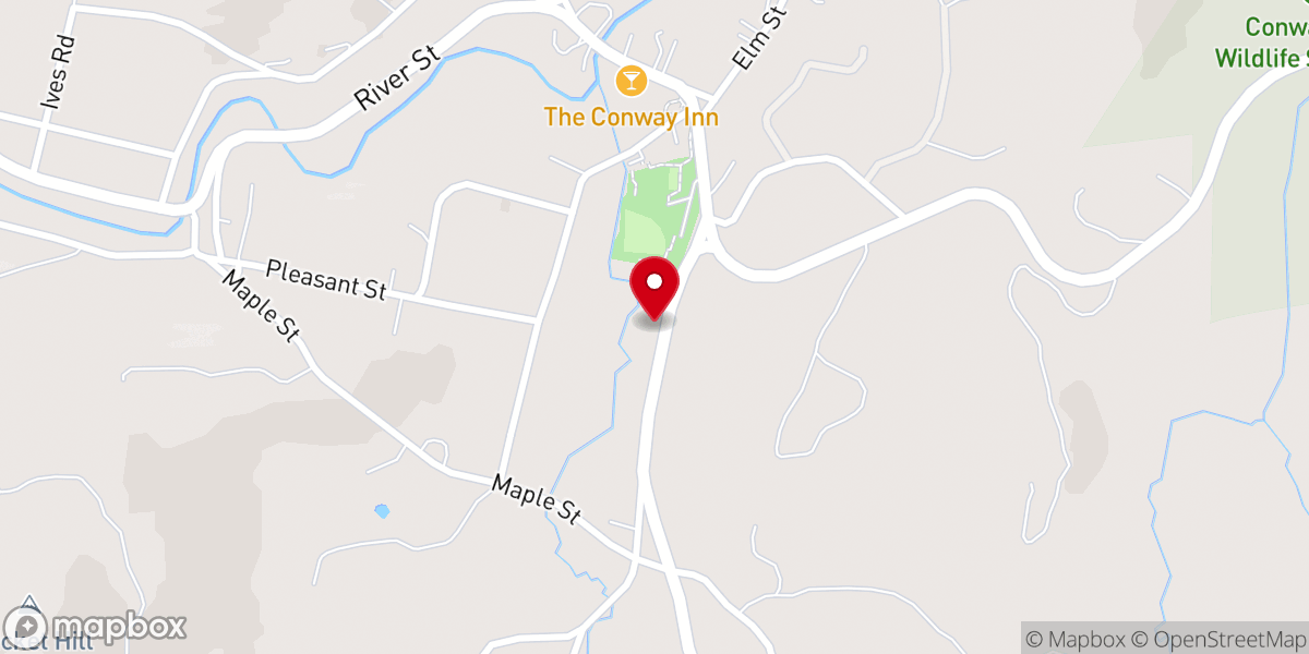 Map showing location of United Congregational Church