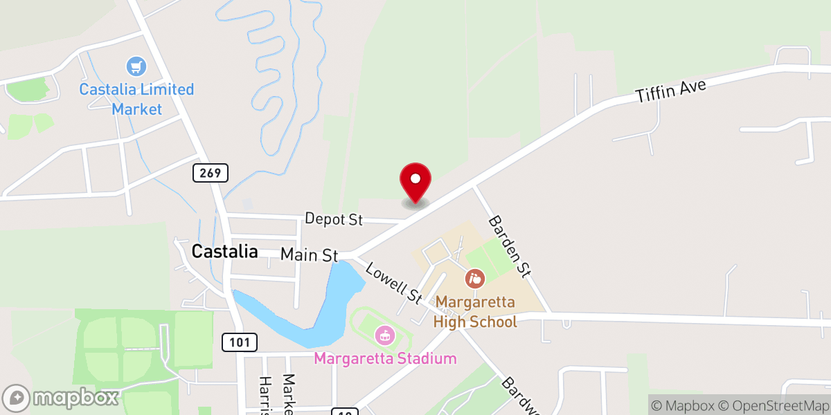 Map showing location of Cold Creek Community Church