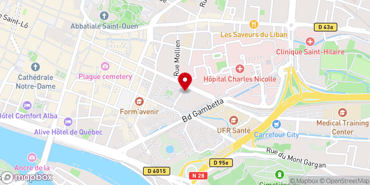 Map showing location of Communauté Sœurs : Filles-de-la-Charité de Saint-Vincent-de-Paul