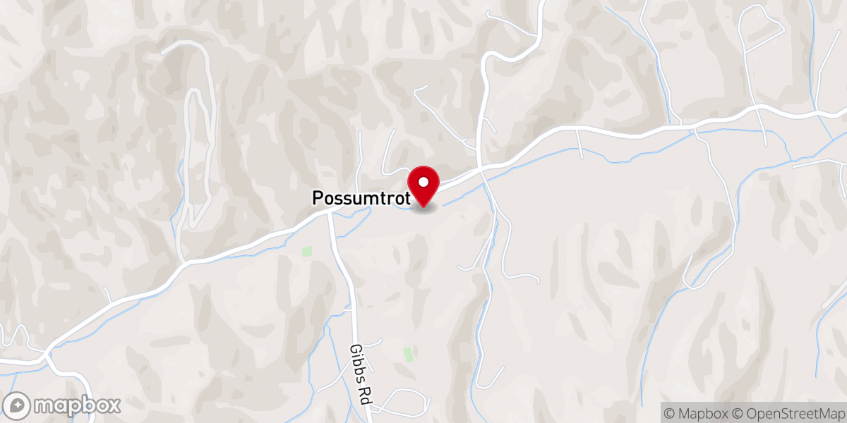 Map showing location of Pleasant Valley Baptist Church