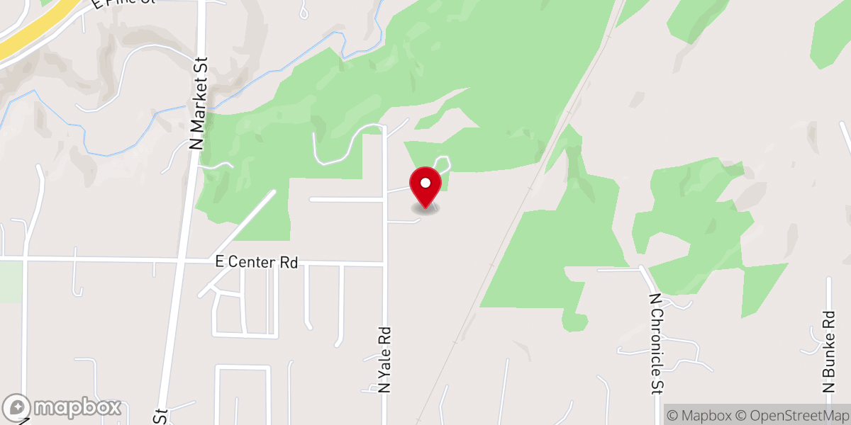 Map showing location of Grace Bible Church
