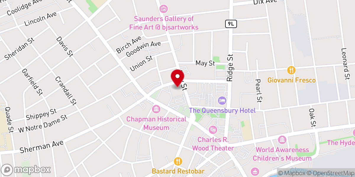 Map showing location of Christ Church United Methodist