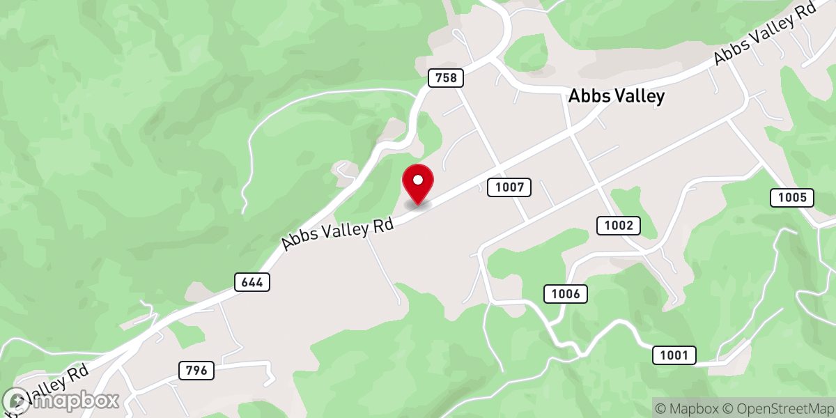 Map showing location of Ebenezer Church