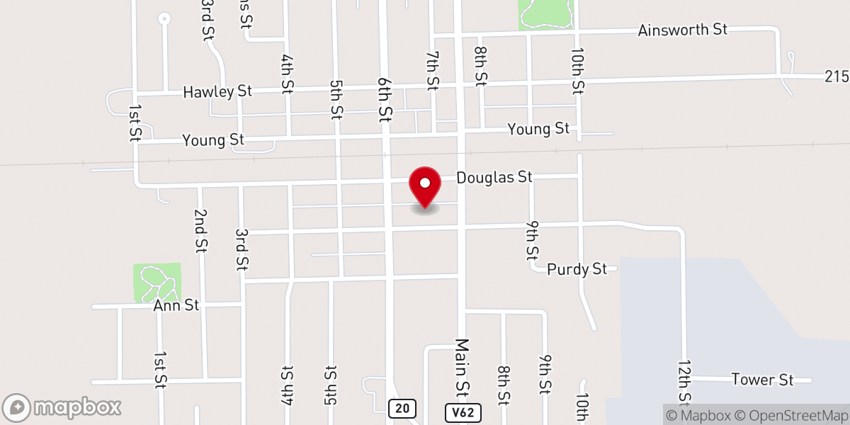 Map showing location of St. Athanasius School