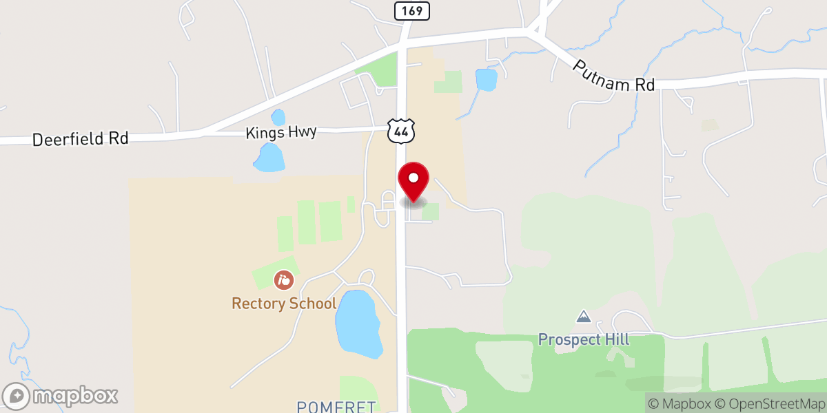 Map showing location of Christ Church Pomfret