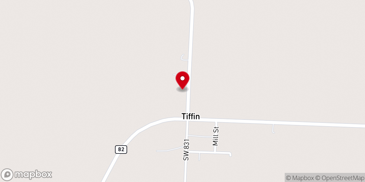 Map showing location of TIFFIN BAPTIST CHURCH
