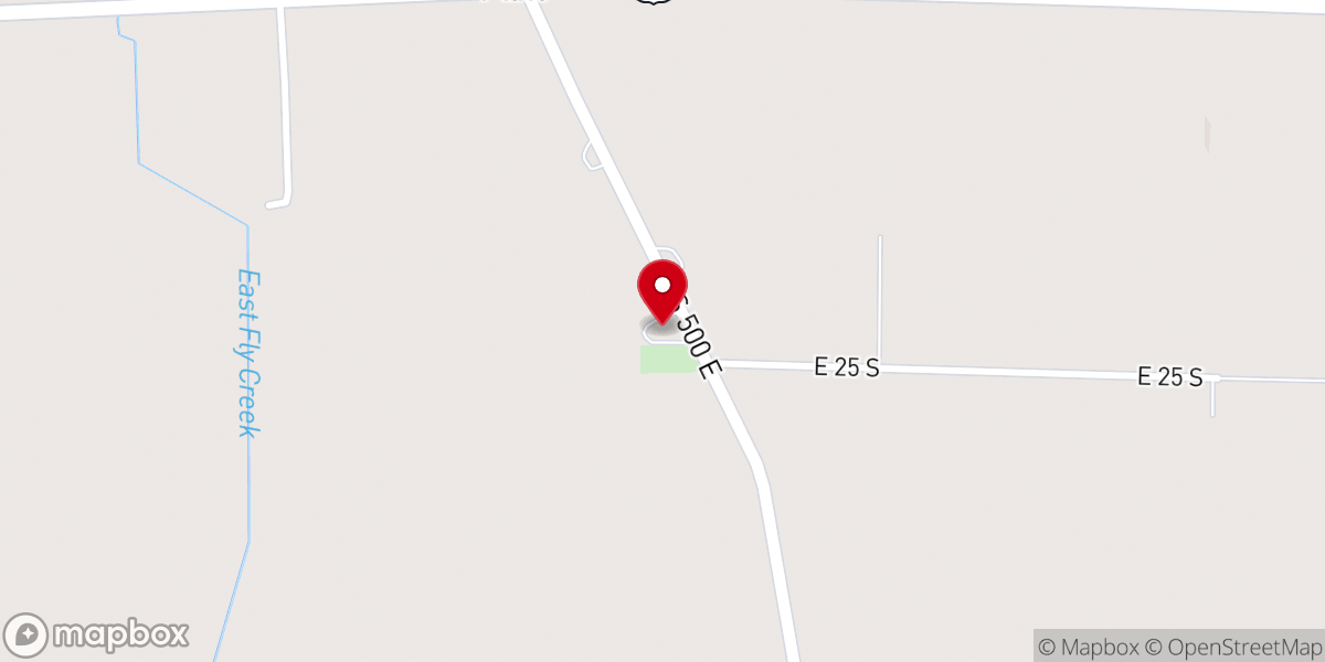 Map showing location of Plato Christian Fellowship Church