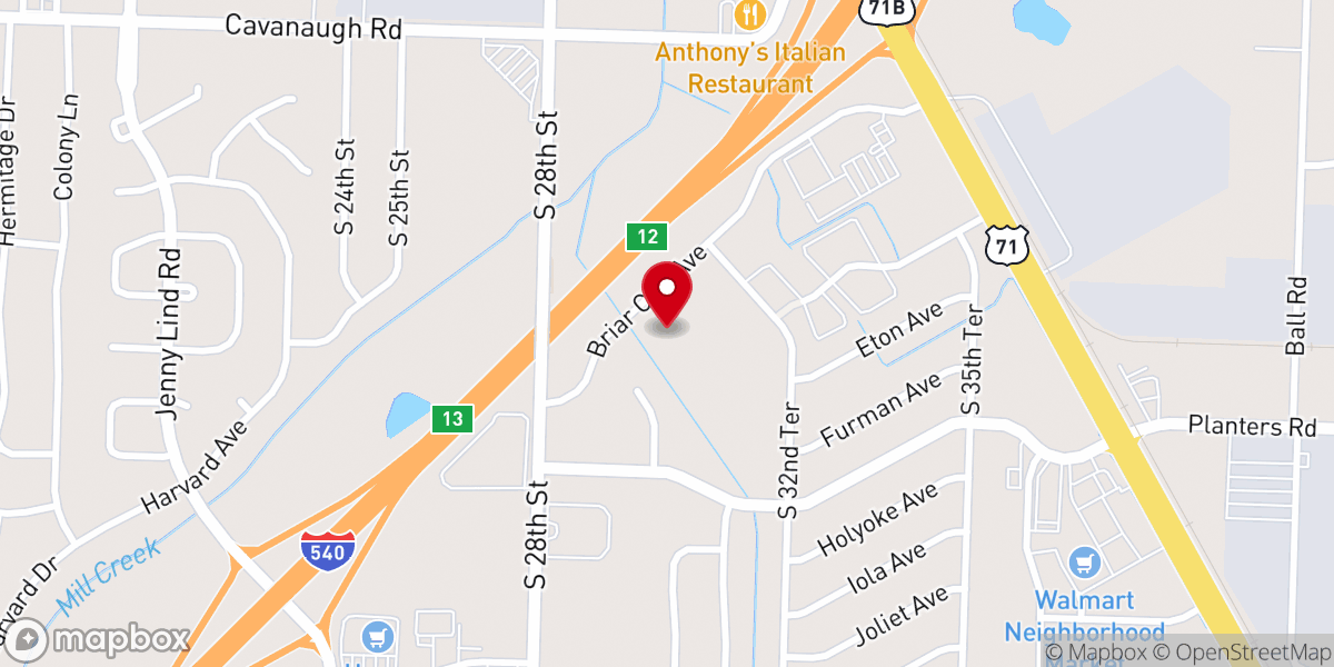 Map showing location of Harvest Time Church