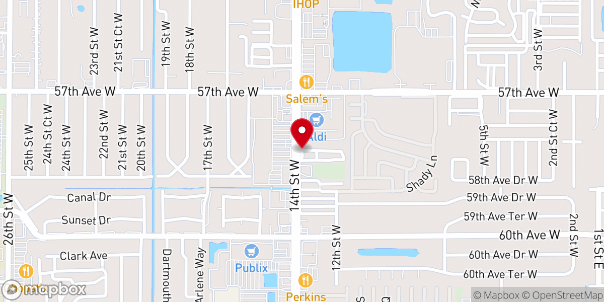 Map showing location of Island Baptist Church of Oneco