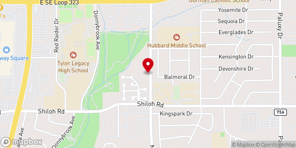 Map showing location of Living Grace Church