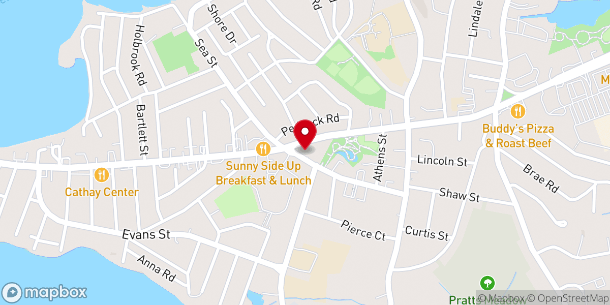Map showing location of Unitarian Universalist Church of Weymouth