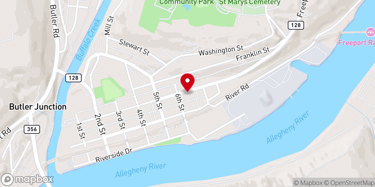 Map showing location of St. Mary, Mother of God Church