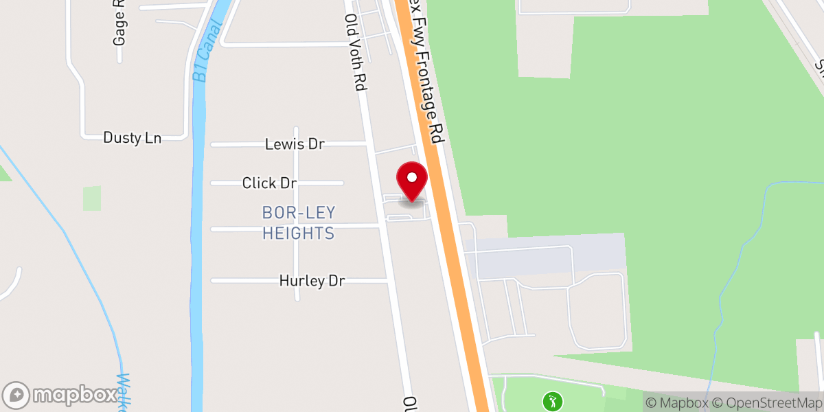 Map showing location of Triumph Church