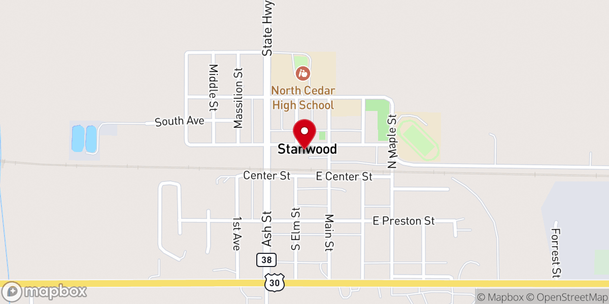 Map showing location of Lighthouse Baptist Church