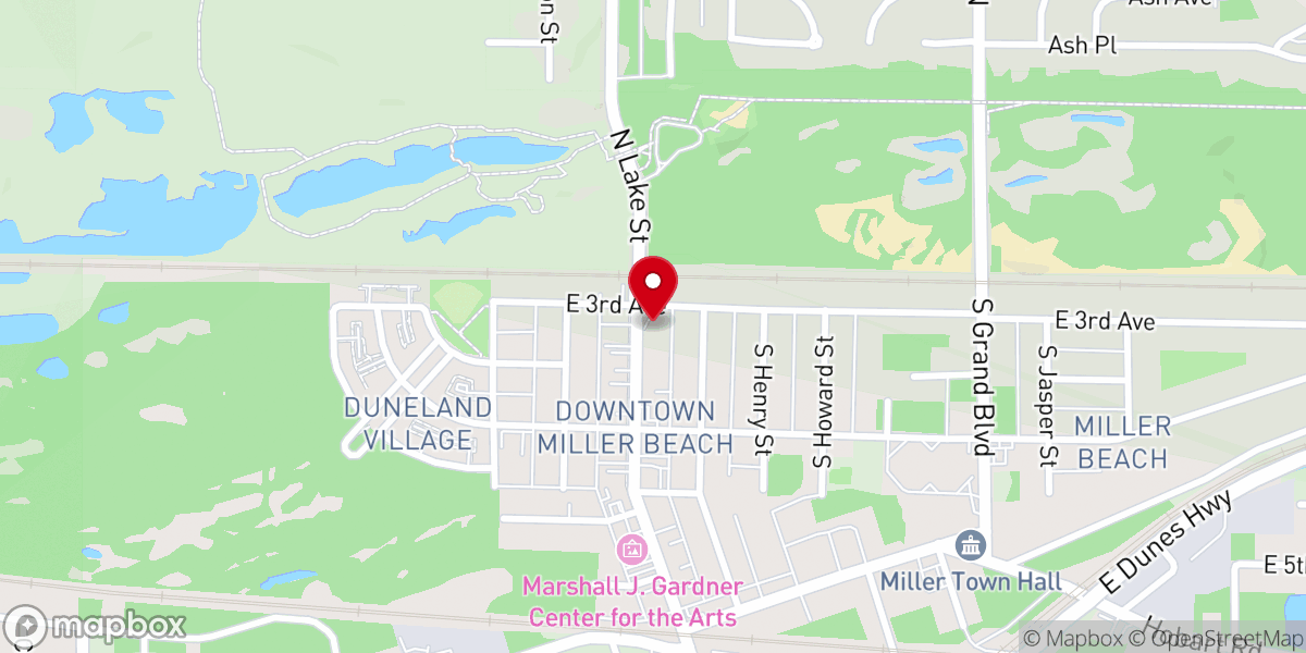 Map showing location of Chapel of the Dunes Church