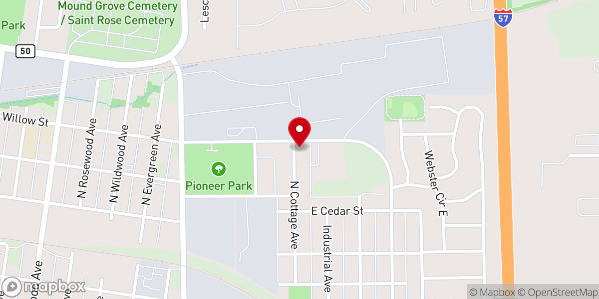 Map showing location of Gethsemane Gardens