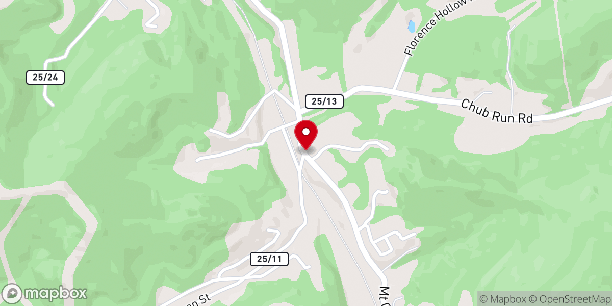 Map showing location of Mt Clare