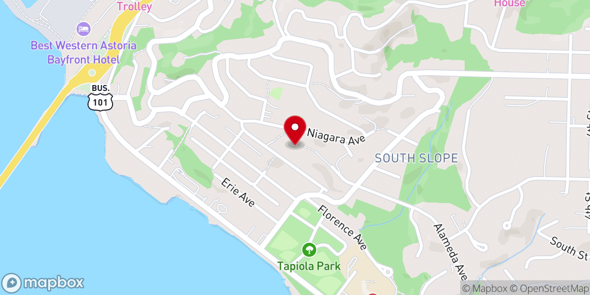 Map showing location of St. Brendan the Navigator Orthodox Mission