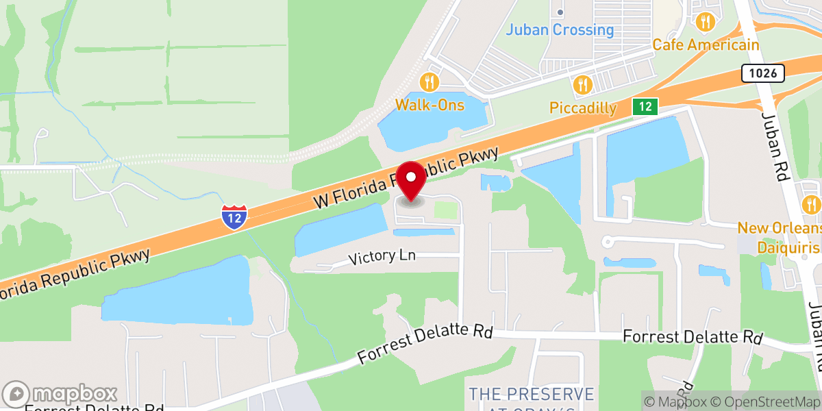 Map showing location of Open Door Baptist Church