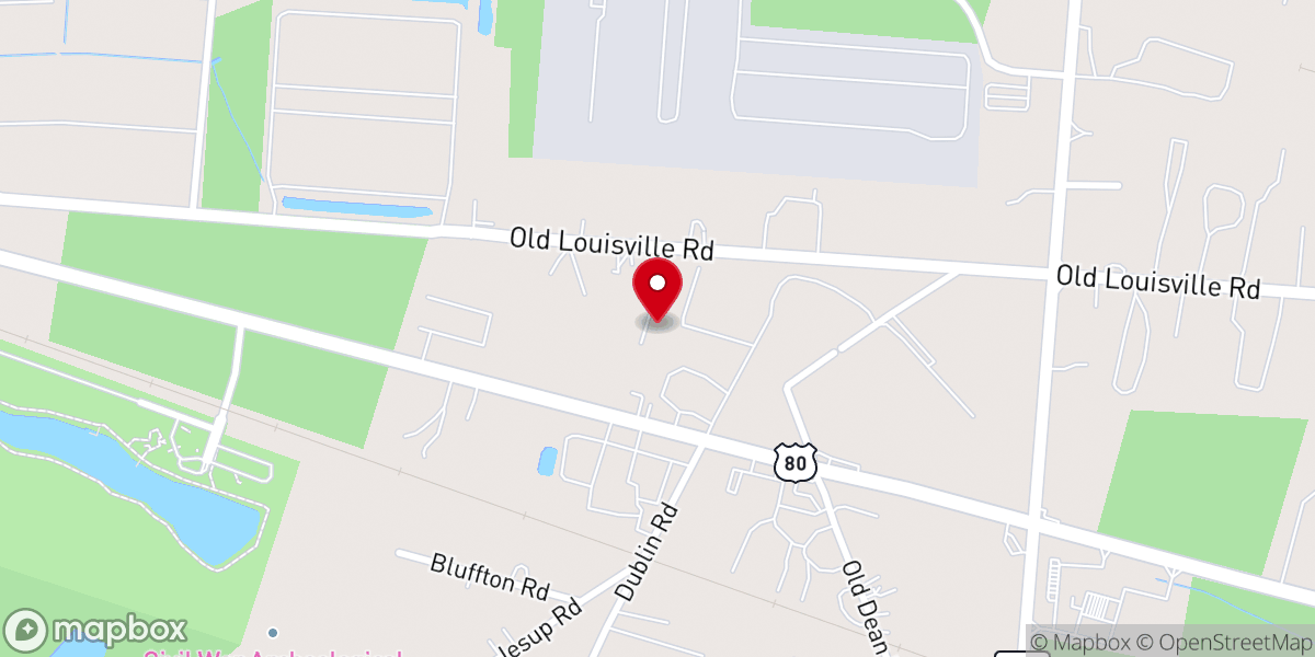 Map showing location of Faith Bible Baptist Church
