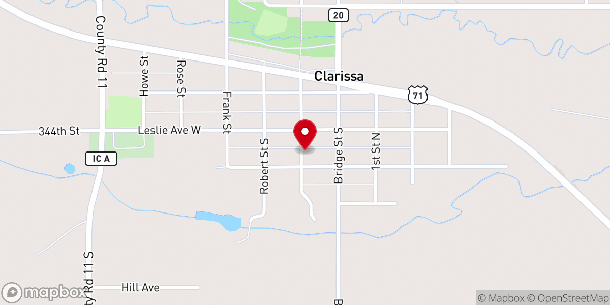 Map showing location of St Joseph's Catholic Church