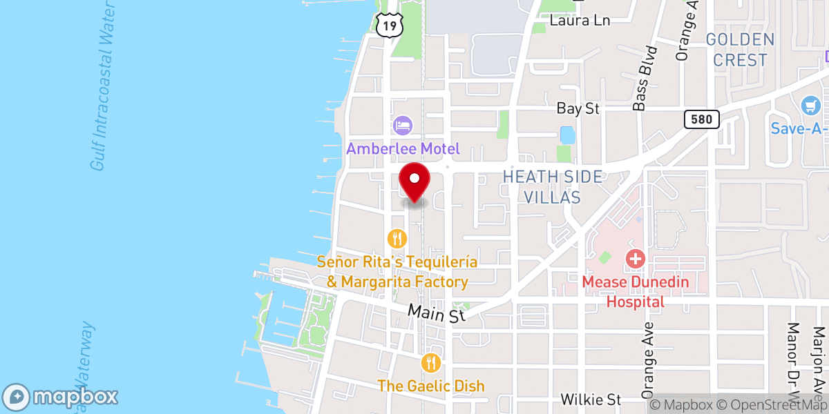 Map showing location of Grace Church of Dunedin