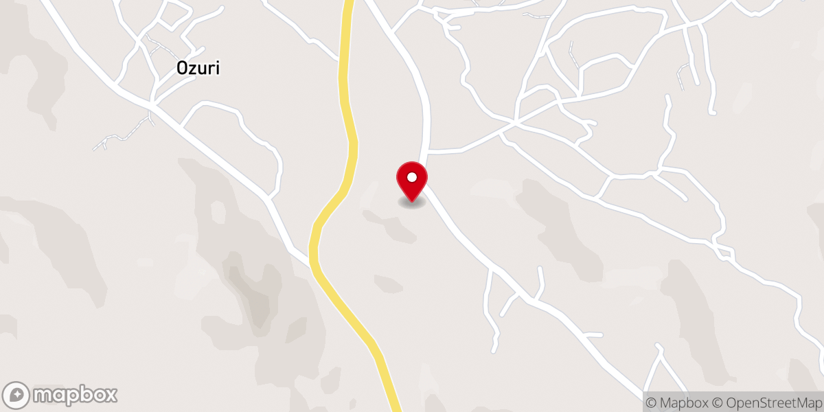 Map showing location of St. Leo Catholic church, Okenne