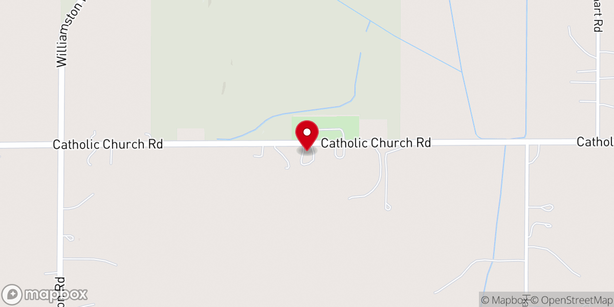 Map showing location of Saints Cornelius and Cyprian Catholic Church