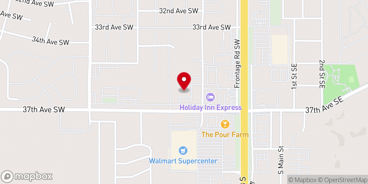 Map showing location of Minot GWS