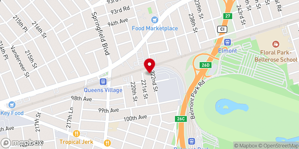 Map showing location of Queensboro Temple Seventh-day Adventist Church
