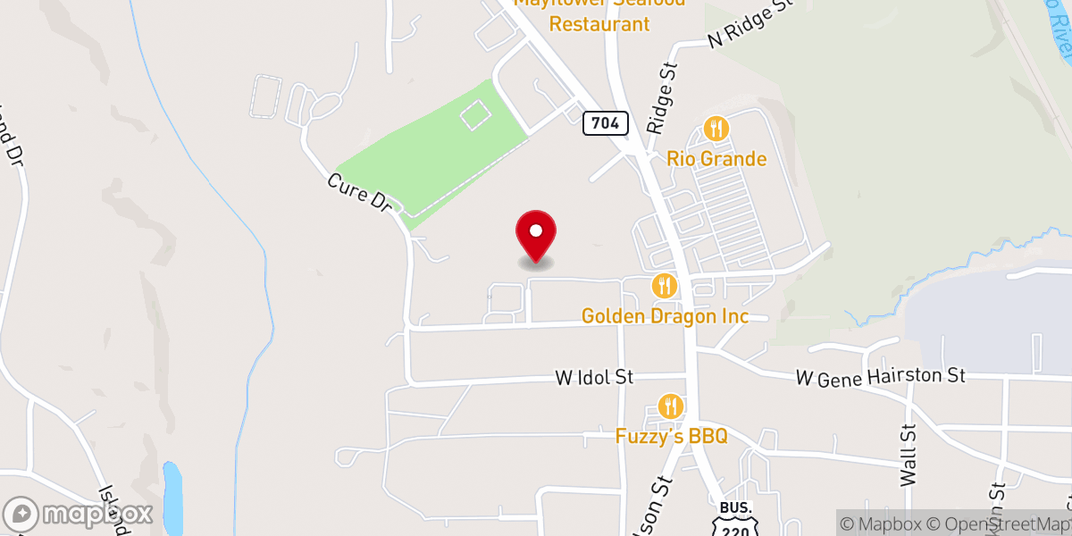Map showing location of In Him Worship and Outreach Center