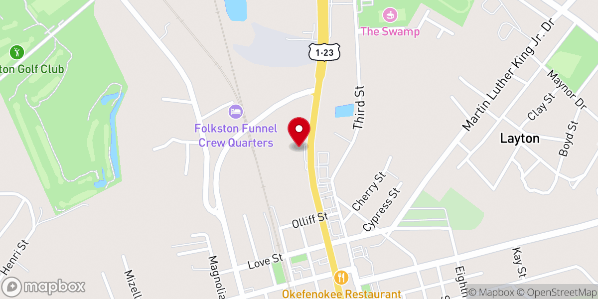 Map showing location of Grace Point Apartments - A Church Girls Community