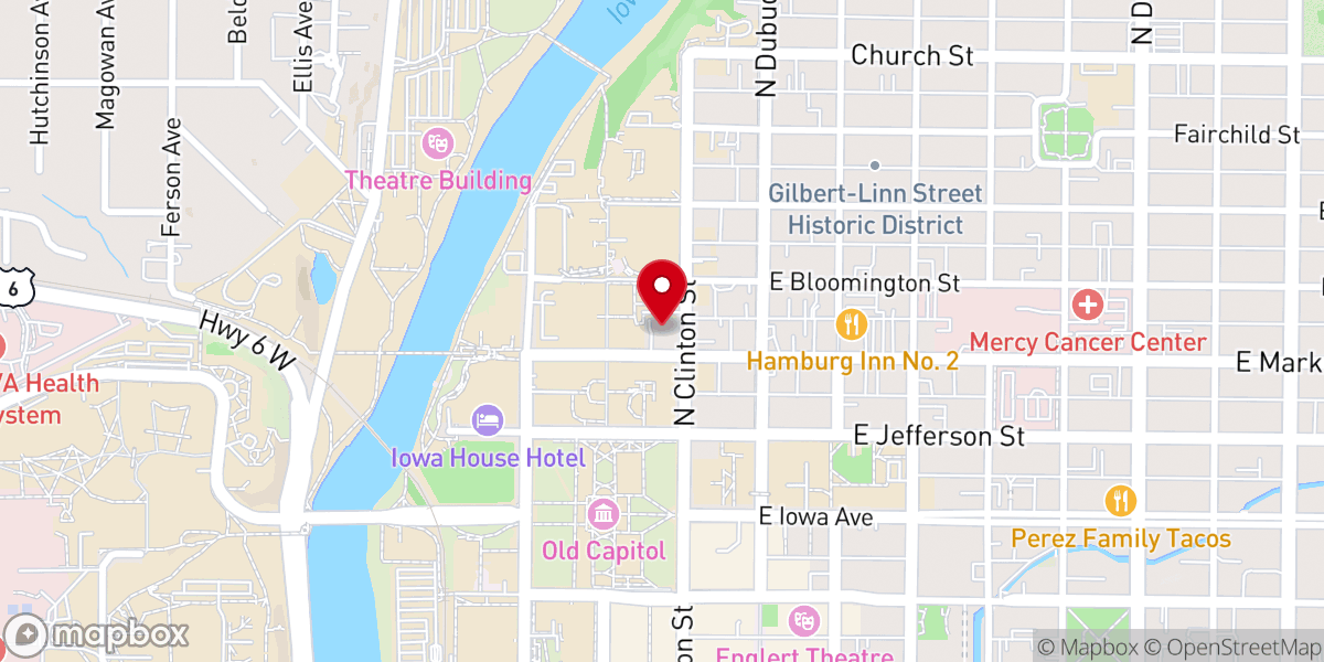 Map showing location of Old Brick Episcopal Church