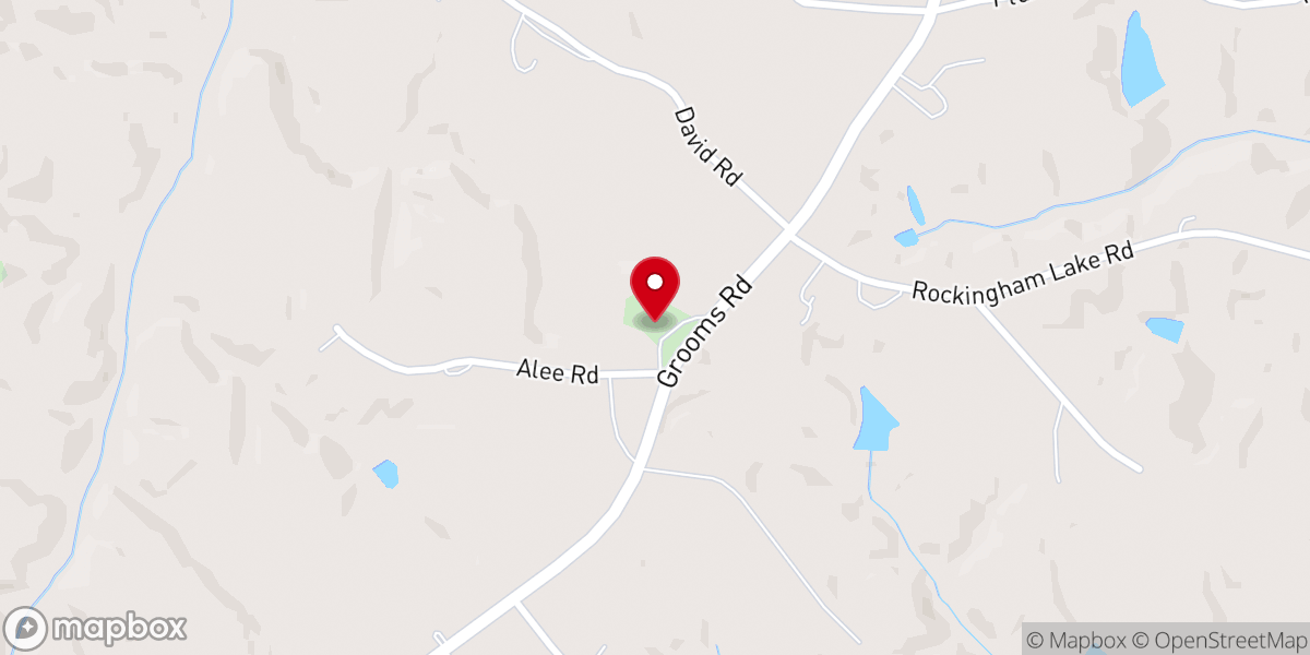 Map showing location of New Hope Church