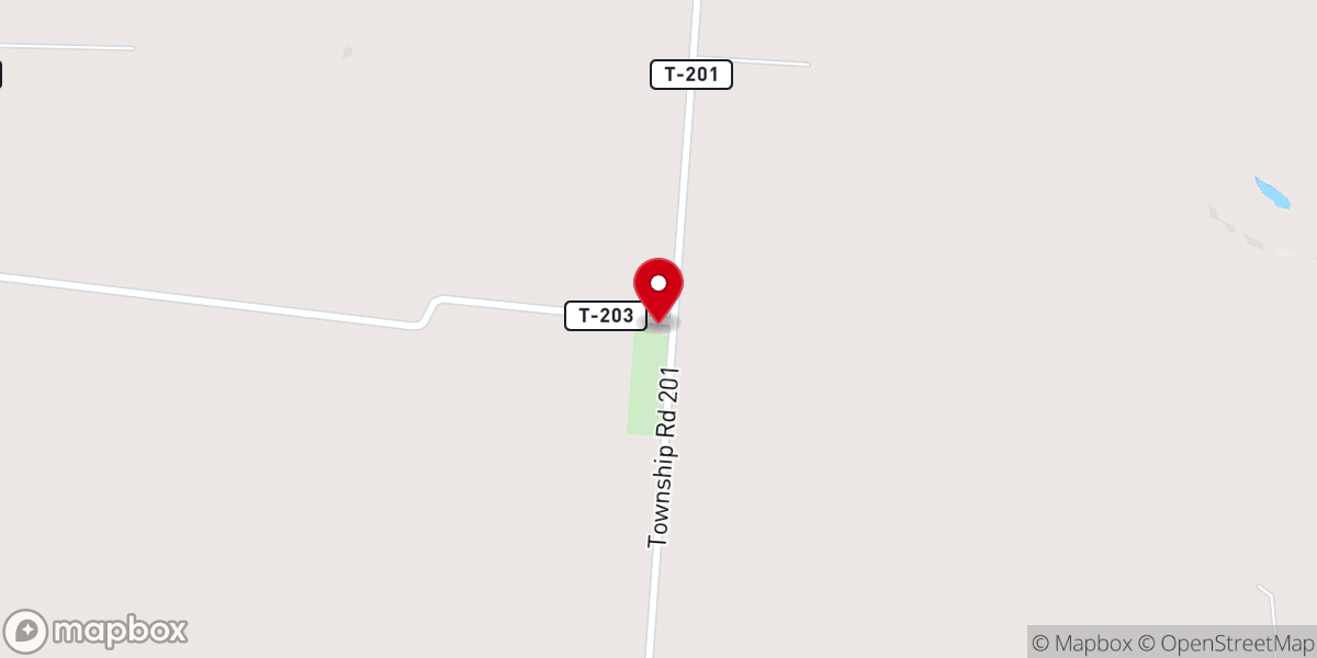 Map showing location of Philadelphia Lutheran Church