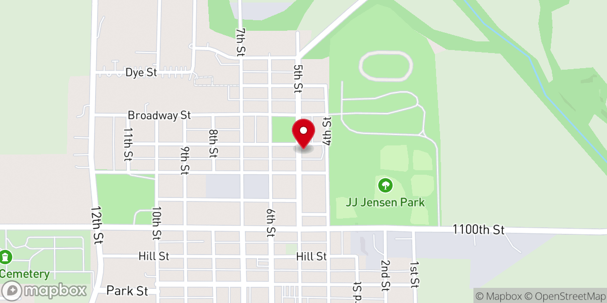 Map showing location of New Testament Baptist Church