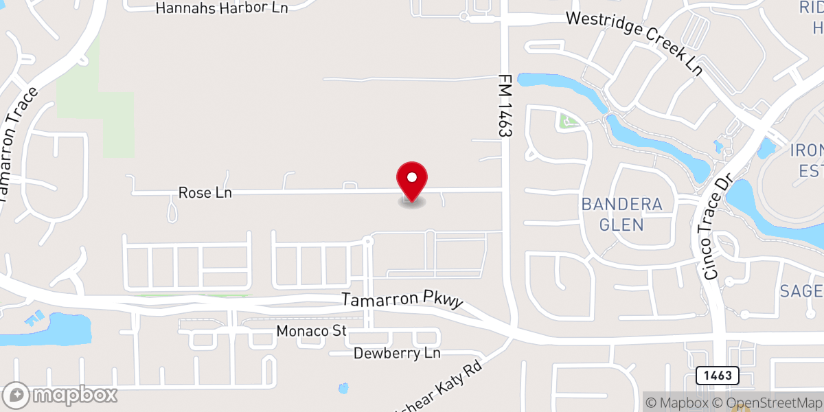 Map showing location of Philadelphia Church of Houston