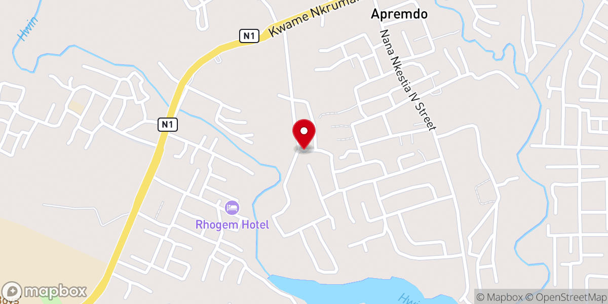 Map showing location of St joseph catholic church