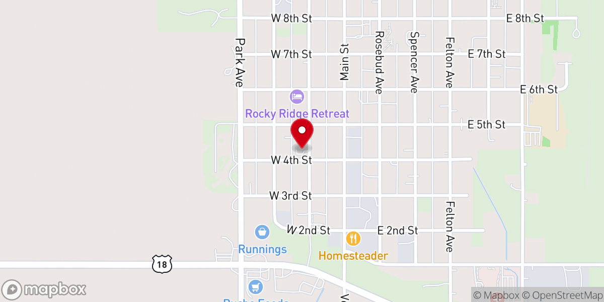 Map showing location of St Joseph's Catholic Church