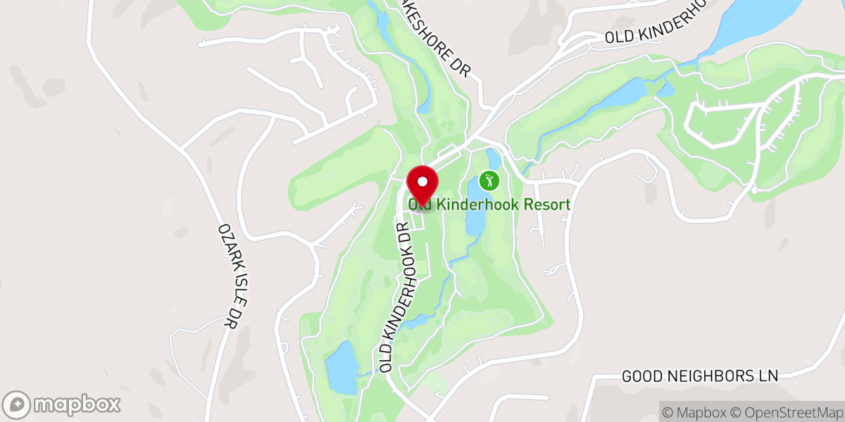 Map showing location of The Trophy Room at Old Kinderhook