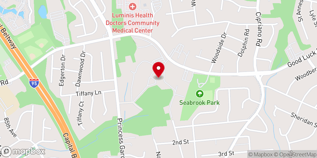Map showing location of New Song Bible Fellowship Church and Ministries