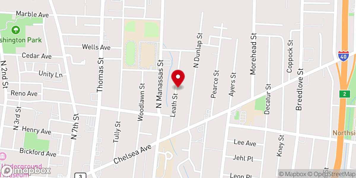Map showing location of Greater Community Temple Church of God in Christ