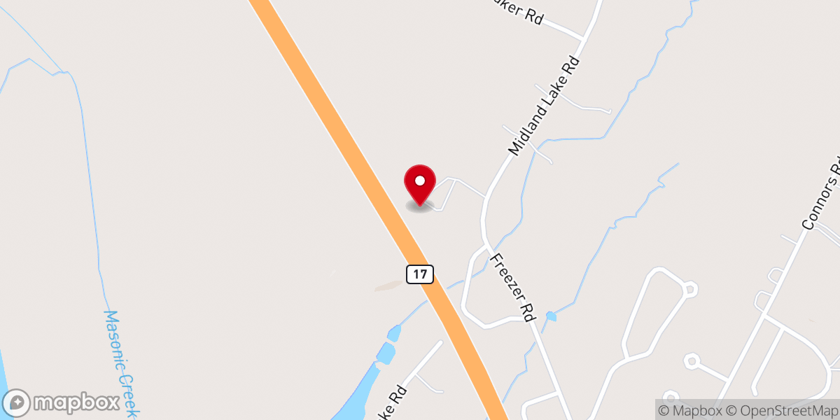 Map showing location of Family of Faith Lutheran Church
