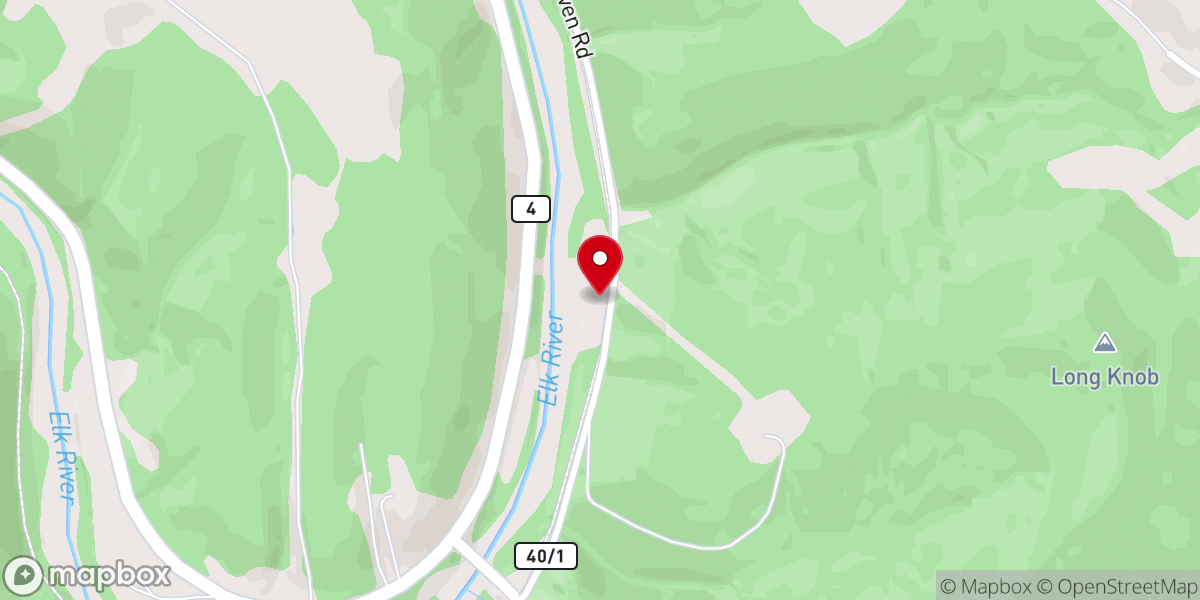 Map showing location of Strange Creek Independent Baptist Church